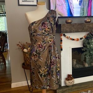 One shoulder cocktail dresa